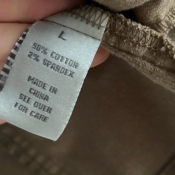 Vintage Per Se Tan Stretch Corduroy Blazer Jacket Cotton Blend Spandex Large - Picture 7 of 8